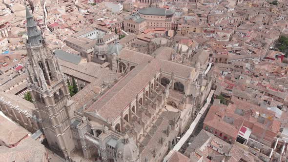 Aerial view from Toledo´s cathedral, Spain alt