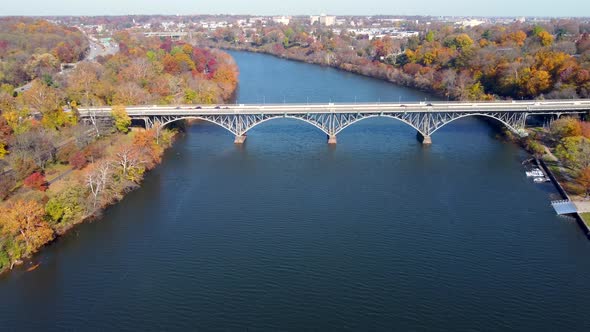 Schuylkill River at Strawberry Mansion Bridge, Philadelphia Pennsylvania