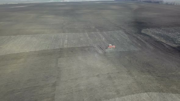 Tractor On Arable Land alt