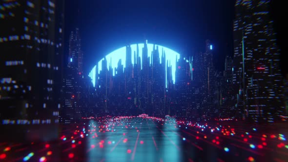 Futuristic Large City