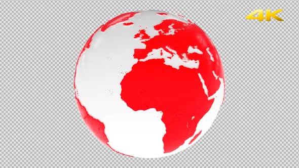 Cartoon Red Earth 3D 4K alt