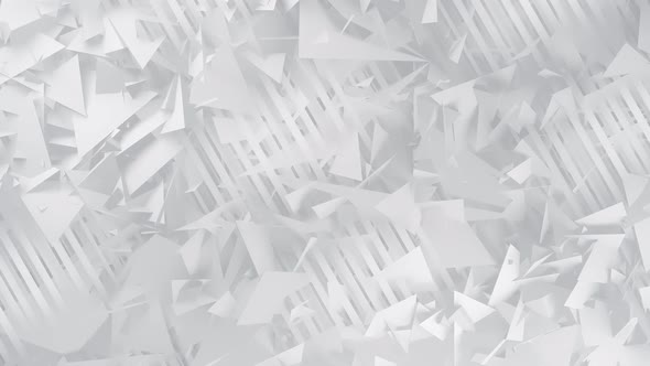 White Geometric Polygonal Abstract Background