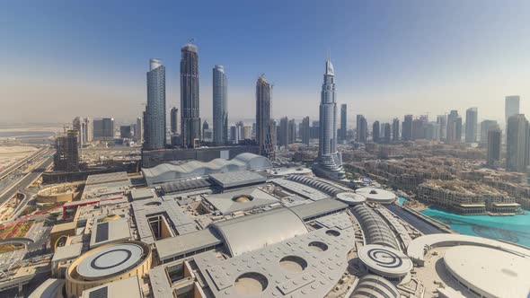 Dubai Downtown During All Day Timelapse alt