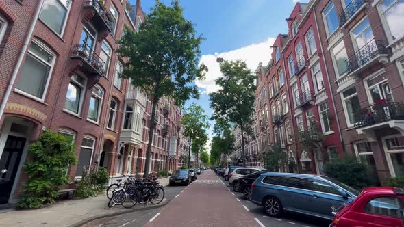 A Street With British Style Houses Amsterdam