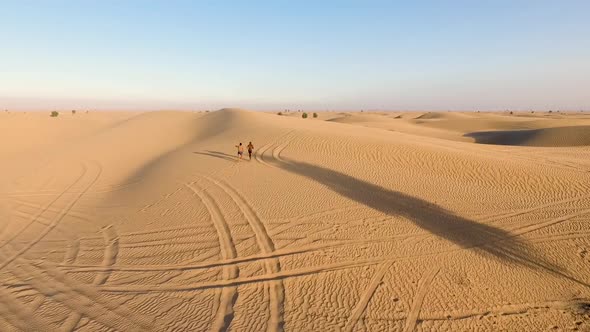 Sportsmen Run in the Desert
