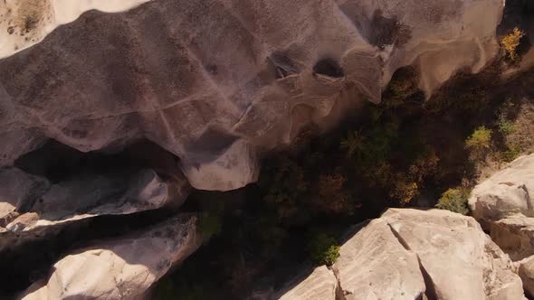 Vertical Video Cappadocia Landscape Aerial View alt