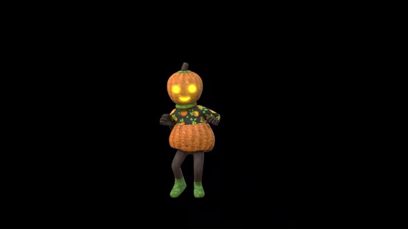 Pumpkin Girl Dance 5 – Halloween Concept alt