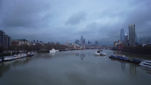 London On Winter 4k
