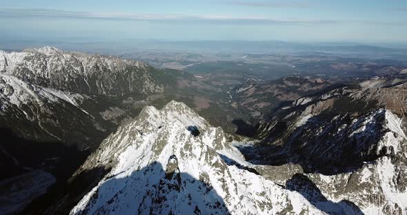 Rysy Poland Sun in the Winter Mountains