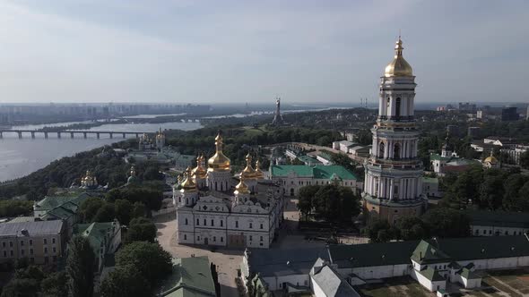 Kyiv. Ukraine: Aerial View of Kyiv Pechersk Lavra. alt