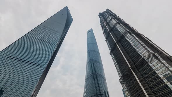 Time Lapse Of The Shanghai China Skyline alt