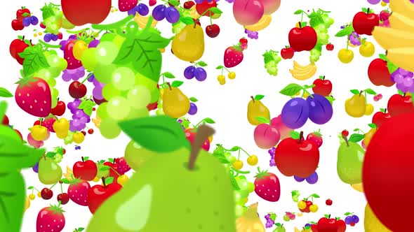 Fruits Background - 3 Clips