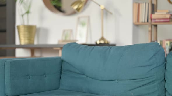 Attractive Latin Woman Coming Back Opening Laptop alt