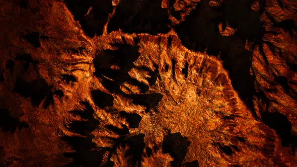 Top Erial View of the Red Rock Canyon alt