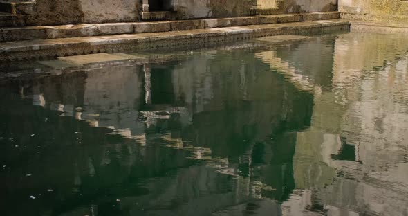 Water Storage Inside Toorji Ka Jhalra Baoli Stepwell - One of Water Sources in Jodhpur, Rajasthan alt