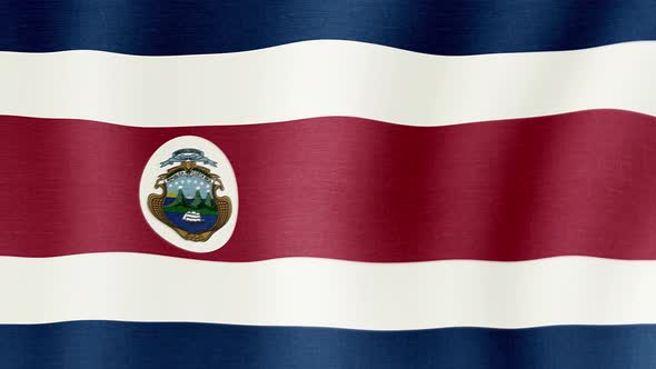 The National Flag of Costa Rica