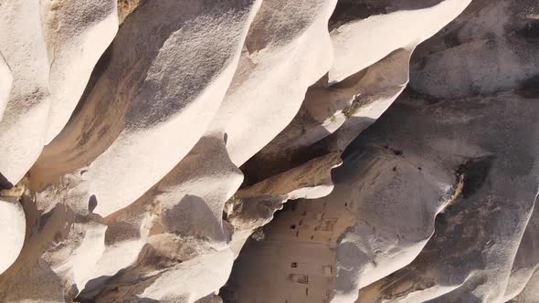 Vertical Video Cappadocia Landscape Aerial View alt