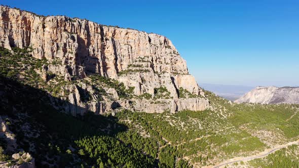 Aerial view of Ermenek is a town and district of Karaman Province in Turkey. alt