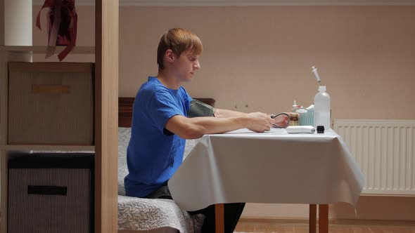 Man Measures Pressure alt