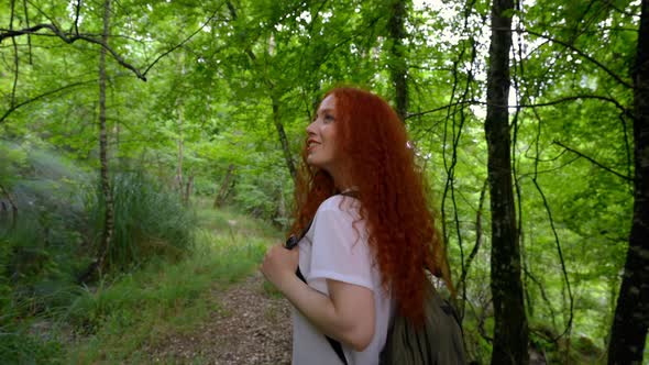 Walking and Looking Into Camera alt