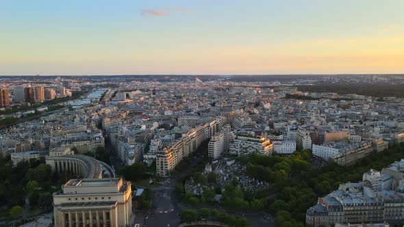 Early evening in Paris France alt
