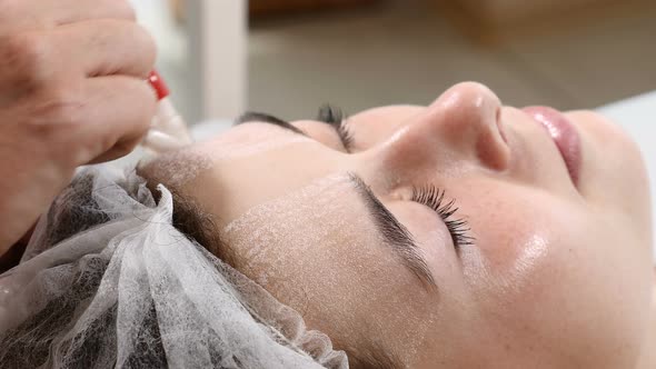 Non-surgical Face Lifting in Beauty Clinic. Process of Rejuvenation. Spa Treatment. Hardware alt