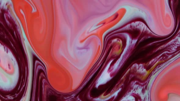Colorful Liquid Ink Colors Blending Burst Swirl Fluid 69