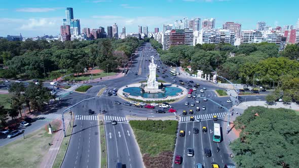 Buenos Aires Argentina. Downtown landscape of tourism landmark city. alt