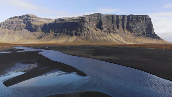 Volcanic Landscape in the East Icelandic Coast