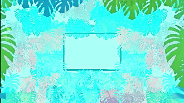 Flying In Jungle  Swiss Cheese Plant Colorful 01 HD alt