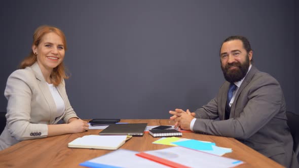 Business People Sitting in the Office