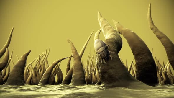 Small bugs living in a dust. It feeds on skin flakes from animals and human. alt