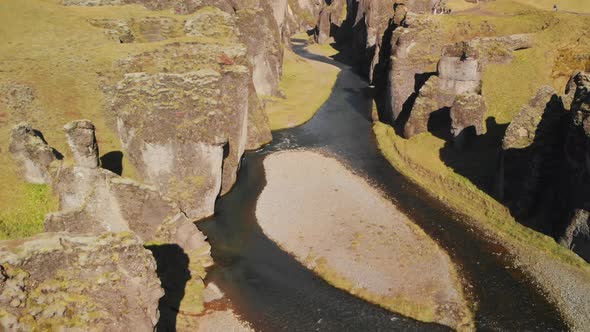 Fjadrargljufur Canyon in Iceland