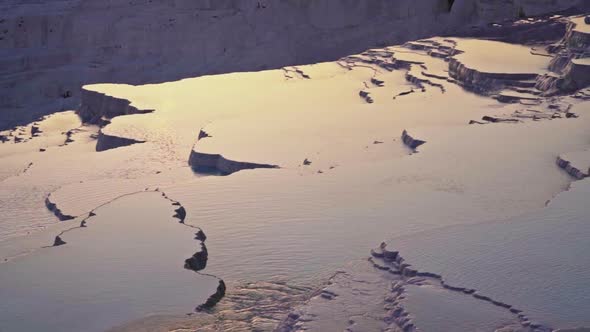 View of Pamukkale travertines, Turkey alt