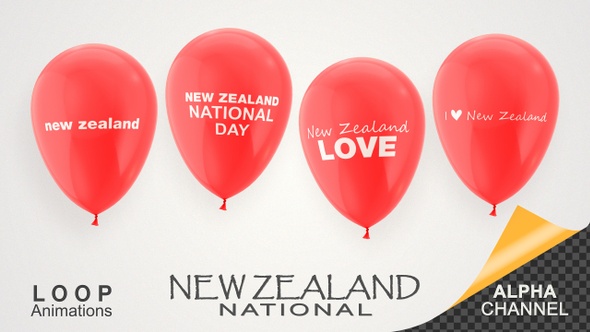 New Zealand National Day Celebration Balloons