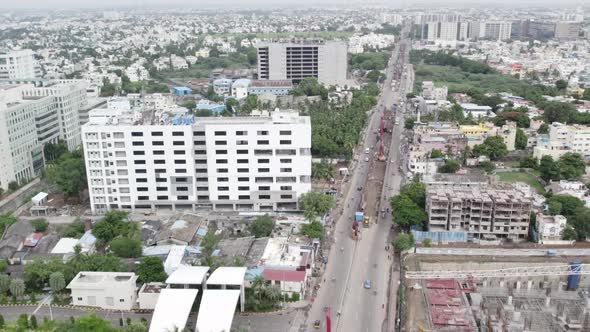 Chennai Metro Rail Limited Phase 2 project initial stage near to DLF Cybercity Chennai. alt