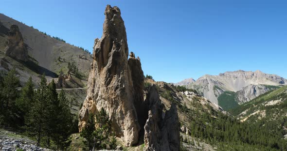 The Izoard pass, the Casse deserte, Queyras range, Hautes Alpes, France alt