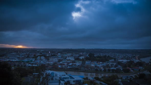 Nightfall in Whanganui New Zealand alt