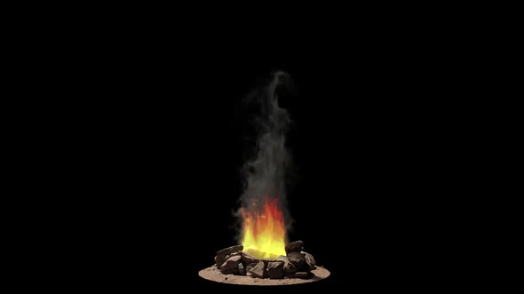 Campfire Isolated