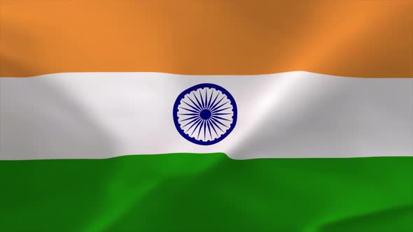 India Waving Flag Animation 4K Moving Wallpaper Background alt