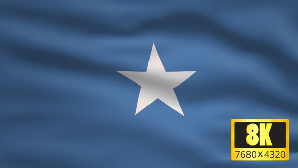 8K Somalia Windy Flag Background alt