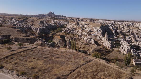 Cappadocia Landscape Aerial View. Turkey. Goreme National Park alt