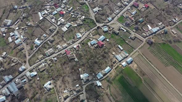 A drone view of the village