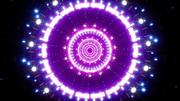 Abstract Neon Light Portal 4K Loop alt