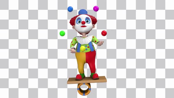 Circus Clown Juggler Looped alt
