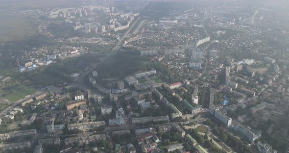 Ukraine City Rivne. Aerial Shot