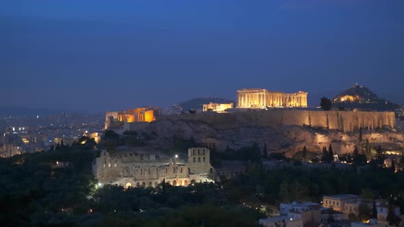 Iconic Parthenon Temple at the Acropolis of Athens, Greece alt