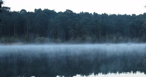 Mist over lake