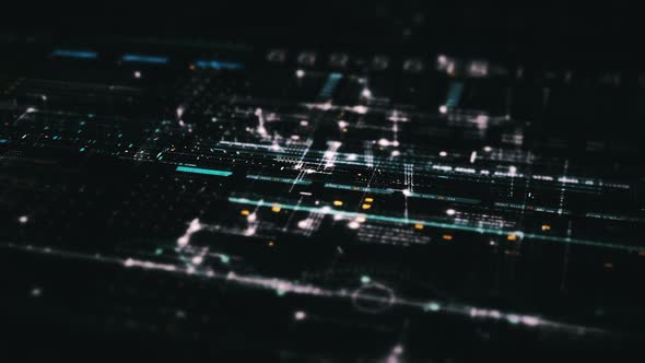 Futuristic Matrix Cyber Environment 04