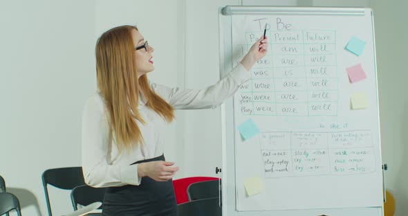 A Teacher Is Explaining Information During an Online Class alt